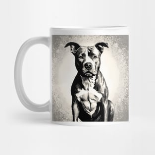 Pointilism Pitbull Terrier Mug